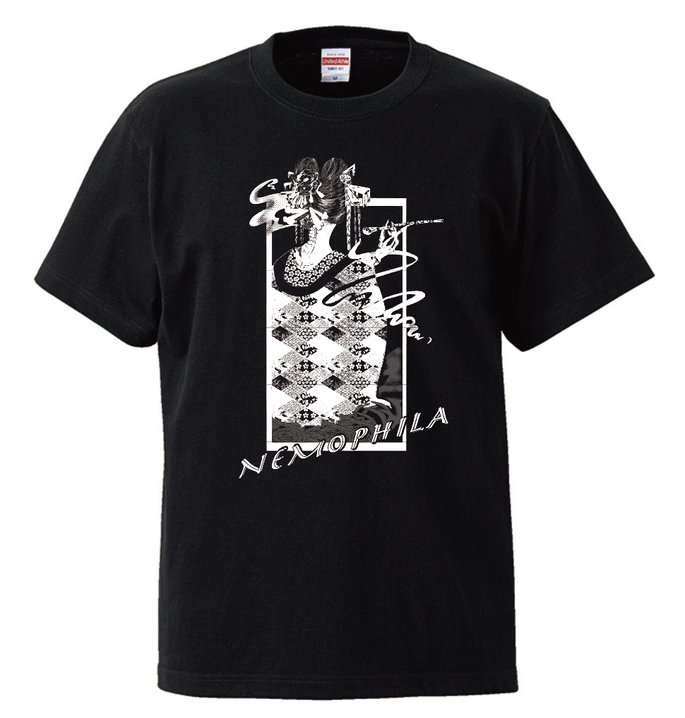 NEMOPHILA T-shirt designed by Hazuki + Mini Character Badge 5